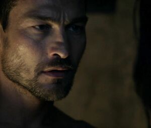 Brutal man makes movie star Katrina Law sweat waiting for fucking in TV series Spartacus