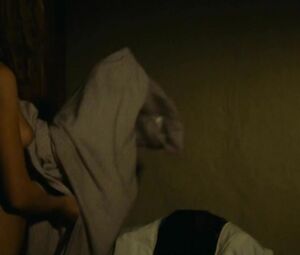 Old guy falls in love with younger Agnes Soral in One Wild Moment sex scene (1977)