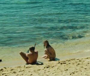 Old guy falls in love with younger Agnes Soral in One Wild Moment sex scene (1977)