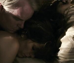 MILF is carnal with fatty older man who makes it doggystyle and hugs her in hot sex scene