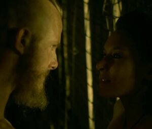 Maude Hirst and other babes fool around in the nude in atmospheric TV series Vikings