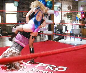 Kim Kardashian and Carmen Electra nude look happy fighting in Disaster Movie (2008)
