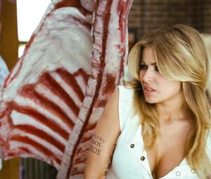 Kim Kardashian and Carmen Electra nude look happy fighting in Disaster Movie (2008)