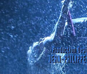 Sexy actress Pamela Anderson with great butt enjoys dancing in water in Barb Wire