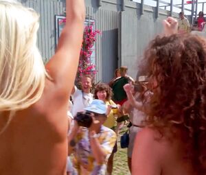 Actresses with thin legs Danielle Corley nude and Carrie Richards nude in Nudist Beach