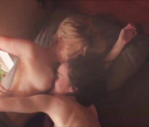 Stars from movies and tv series sex scenes with small tits in lesbian compilation