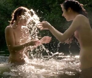 Aexy chick allows lesbian to get her naked and fool around in Picture of Beauty