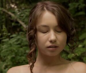 Aexy chick allows lesbian to get her naked and fool around in Picture of Beauty