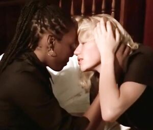 White and black maids fall in love with mistress and go having a threesome with her