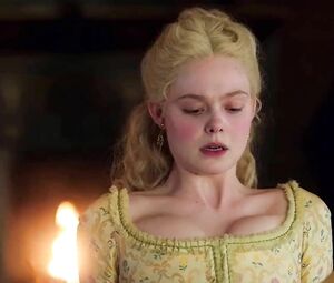 Sexy Elle Fanning loves getting it on in oral and vaginal ways in the TV series The Great