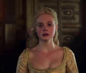 Sexy Elle Fanning loves getting it on in oral and vaginal ways in the TV series The Great