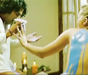 Kamasutra Nights Tanit Phoenix tempts girl but in the second excerpt she entices the guy