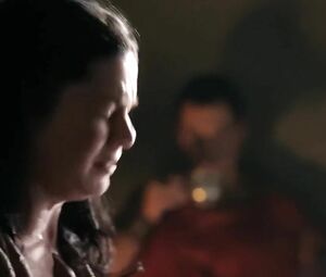 Jessica Grace Smith looks too hot being double penetrated in Spartacus group sex scene