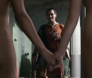 Jessica Grace Smith looks too hot being double penetrated in Spartacus group sex scene