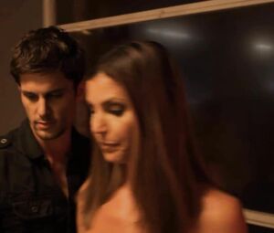 Charisma Carpenter looks sexy and hot when she tempts the man into fucking in Bound (2015)
