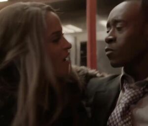 Babe loves being drilled by black man after striptease in TV series House of Lies S01