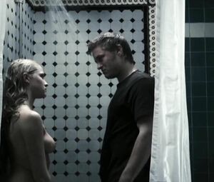 Enjoy Teresa Palmer's naked body and moans while cock enters the pussy in Restraint