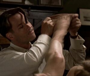 Drama film oral sex scene where boy gives cunnilingus to obedient MILF Kate Winslet