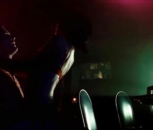 Striptease moment of Olivia Wilde who moves body on man's lap and moans for money