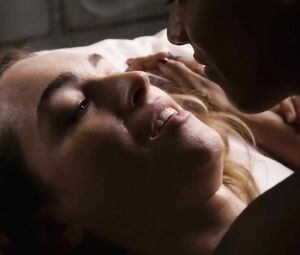 Sweet and sexy black MILF Freema Agyeman bangs white charmer with the thick strapon