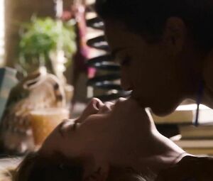 Sweet and sexy black MILF Freema Agyeman bangs white charmer with the thick strapon