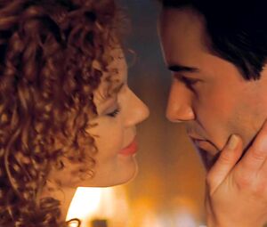 Redhead Connie Nielsen exposes body in celebs video scene from The Devil's Advocate