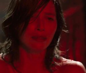 Jessica Biel dances but man watches her and waits in private room in Powder Blue (2009)