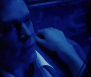 Jessica Biel dances but man watches her and waits in private room in Powder Blue (2009)
