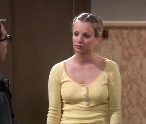 Shameless scenes from sitcom where Kaley Cuoco demonstrates boobies as much as possible