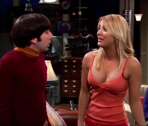 Shameless scenes from sitcom where Kaley Cuoco demonstrates boobies as much as possible