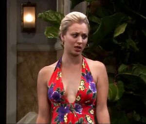 Shameless scenes from sitcom where Kaley Cuoco demonstrates boobies as much as possible