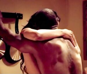 Enjoy hot sex scene of Ebony girl and black man who nails her on the kitchen table