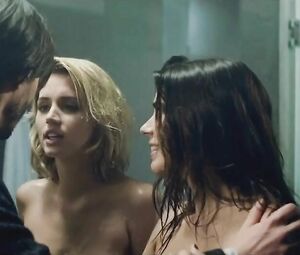 Keanu Reeves together with Ana De Armas and Lorenza Izzo in nude scene from Knock Knock