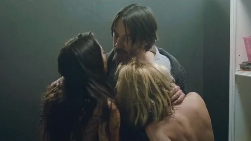 Keanu Reeves together with Ana De Armas and Lorenza Izzo in nude scene from  Knock Knock Video Â» Best Sexy Scene Â» HeroEro Tube