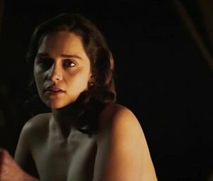 Sometimes Emilia Clarke can't resist booty call and allows co-star to fool around