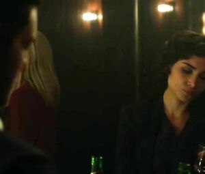 Sex scene of exotic MILF Amber Rose Revah being scored in TV series The Punisher