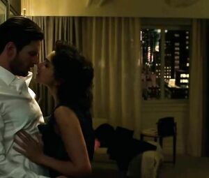 Sex scene of exotic MILF Amber Rose Revah being scored in TV series The Punisher