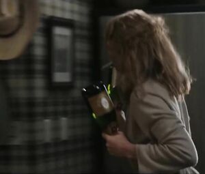 Kelly Reilly's tits make cowboy pay attention to them and fuck the twat in Yellowstone