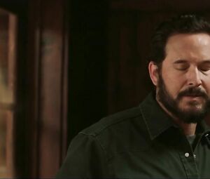 Kelly Reilly's tits make cowboy pay attention to them and fuck the twat in Yellowstone