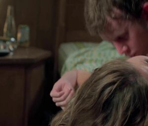 Naked beauty Lili Simmons gets penetrated by the shy man in TV series Banshee S2