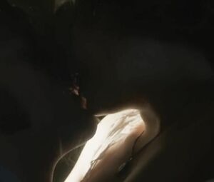 In Secret scene where man with long hair makes it with Elizabeth Olsen and she cums (2013)