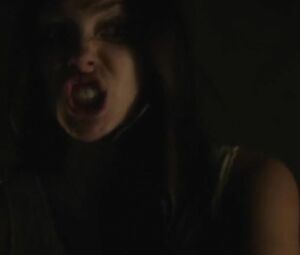 In Secret scene where man with long hair makes it with Elizabeth Olsen and she cums (2013)