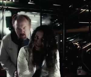 Doctor grabs Mila Kunis and hooks up with her in The Angriest Man in Brooklyn (2014)
