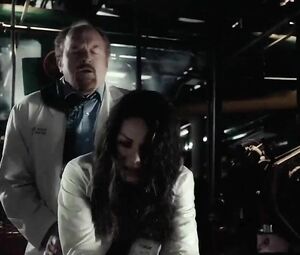 Doctor grabs Mila Kunis and hooks up with her in The Angriest Man in Brooklyn (2014)