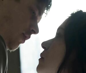 Beautiful Tatiana Maslany beckons young man and has sex in Two Lovers and a Bear (2016)