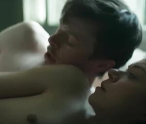 Beautiful Tatiana Maslany beckons young man and has sex in Two Lovers and a Bear (2016)