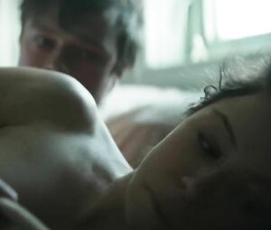 Beautiful Tatiana Maslany beckons young man and has sex in Two Lovers and a Bear (2016)