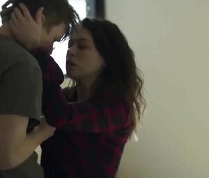 Beautiful Tatiana Maslany beckons young man and has sex in Two Lovers and a Bear (2016)