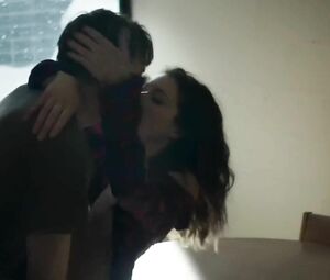 Beautiful Tatiana Maslany beckons young man and has sex in Two Lovers and a Bear (2016)