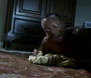 Black guy is very gentle with unstoppable nympho Jaime Pressly in Haunted House 2